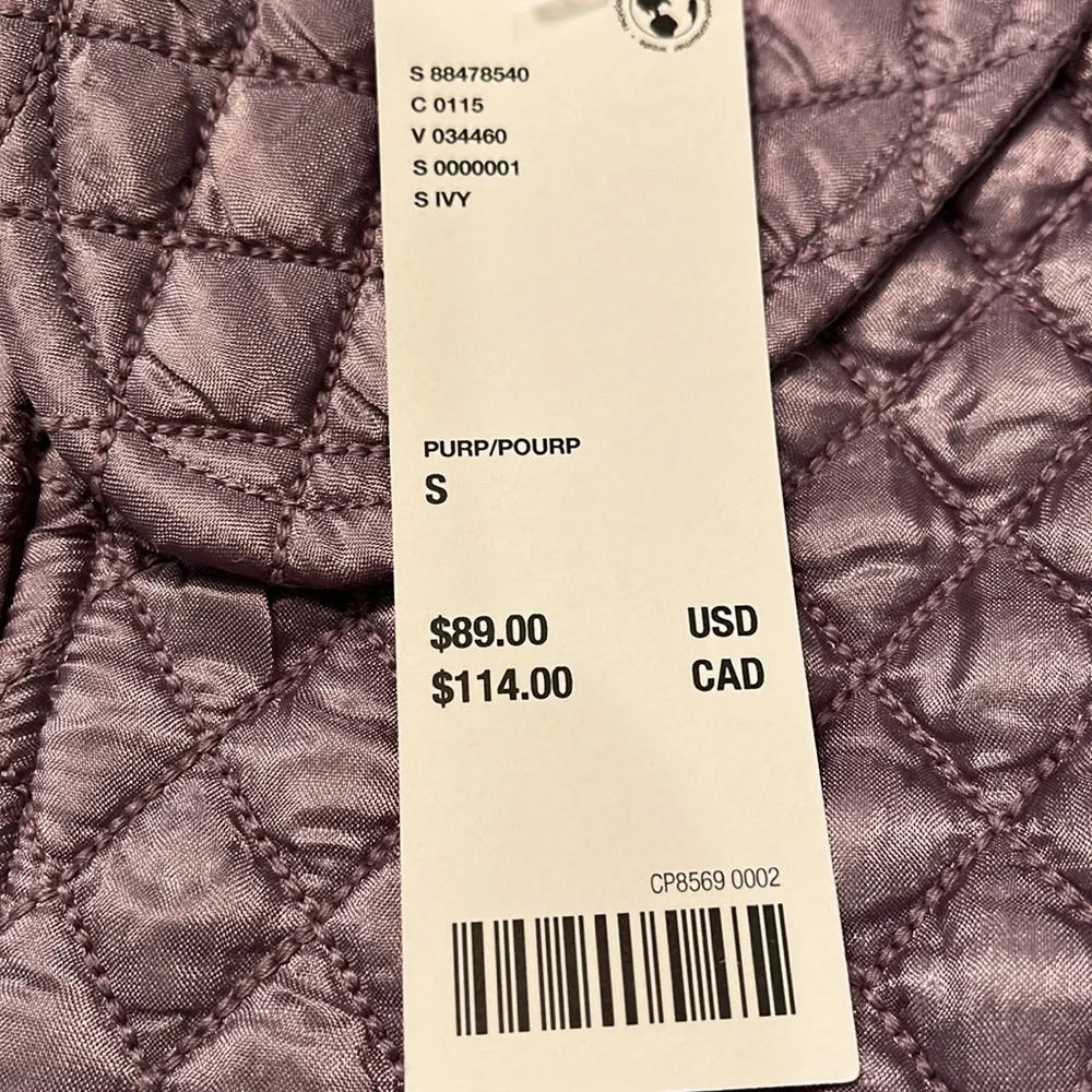 Urban Outfitters Kimchi Blue Trinity Satin Quilted Jacket/NWT/S
